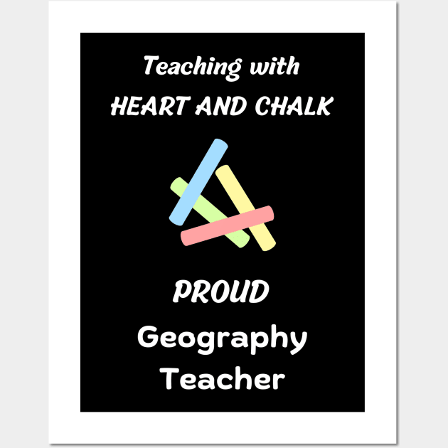geography teacher gift - geography professor and instructor gift idea for geography of the world teachers and lovers design Wall Art by vaporgraphic